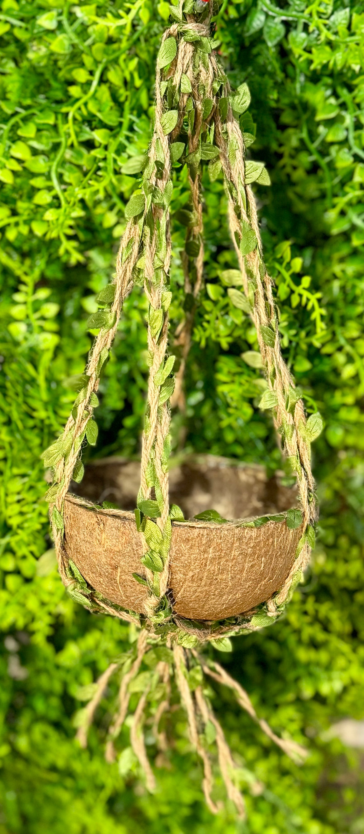 All Natural Coconut Swing w/ Greenery